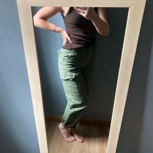 BDG cargo green joggers